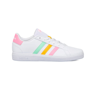 Sneakers bianche da ragazza con strisce arcobaleno adidas Grand Court 2.0 K, Brand, SKU s354000128, Immagine 0